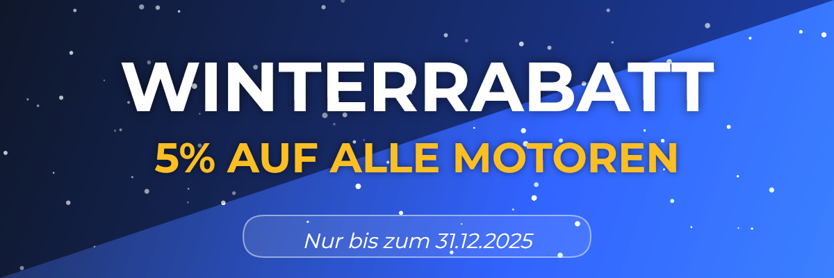 Winterrabatt 5% auf alle Motoren